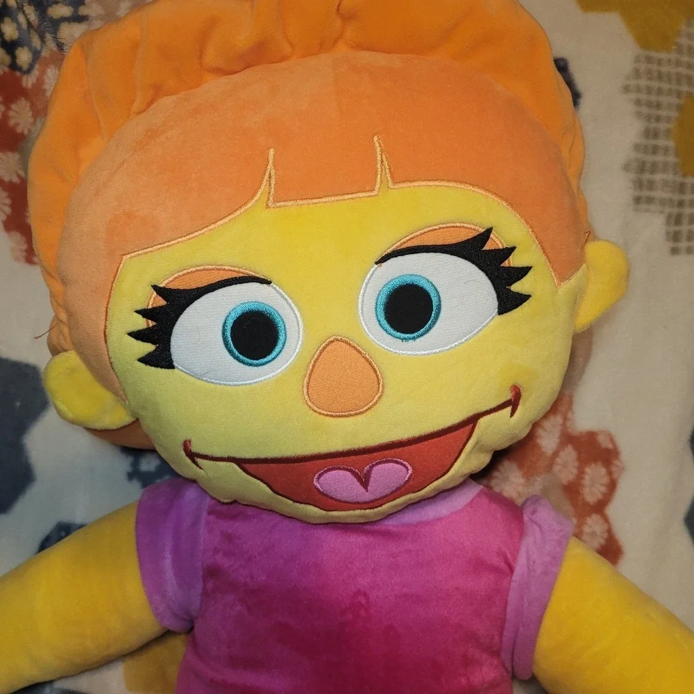 Sesame Street Julia Plush Pillow Doll 2021 Jay Franco  Sons Character Toy Jumbo!